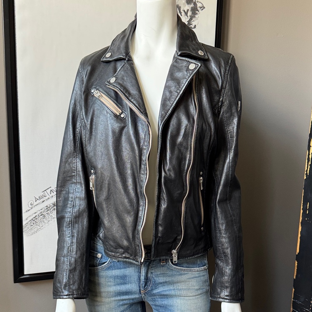 Mauritius Sofia Black Leather Jacket